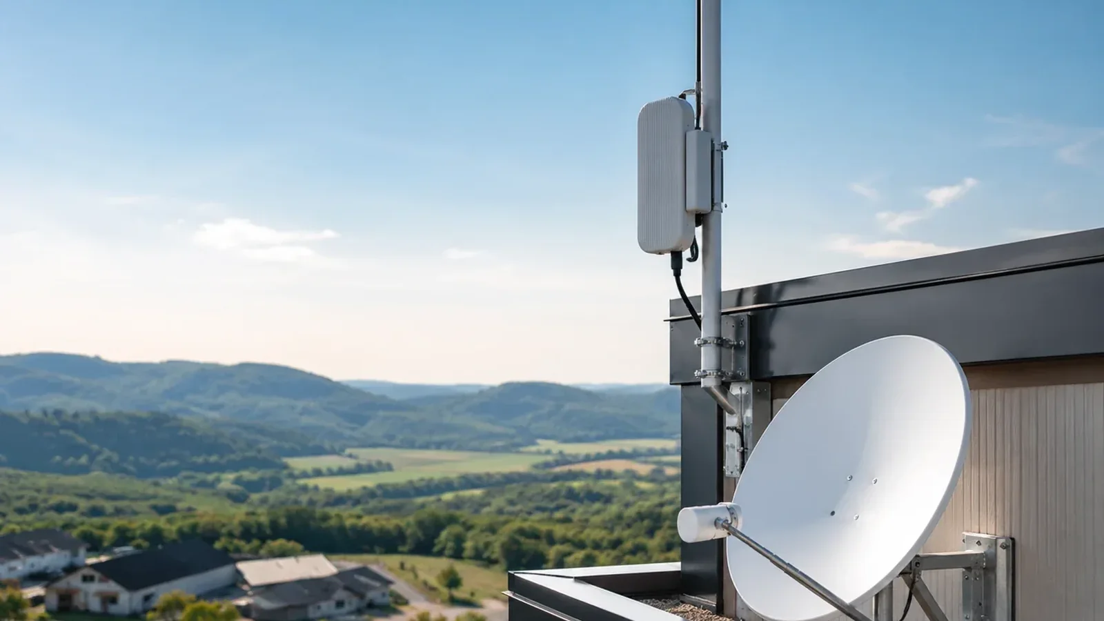 Professional rooftop wireless and remote connectivity installation